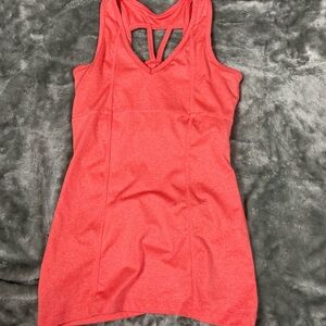 Red Sleeveless Athletic Top
